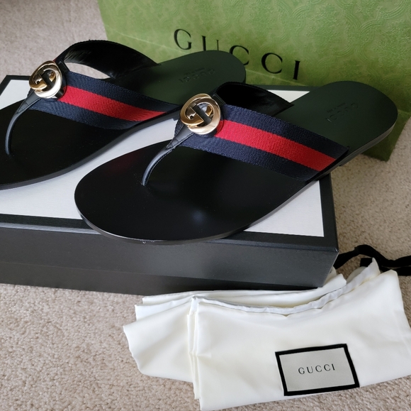 Mens Gucci Thong Sandal Size 14 - Picture 1 of 6